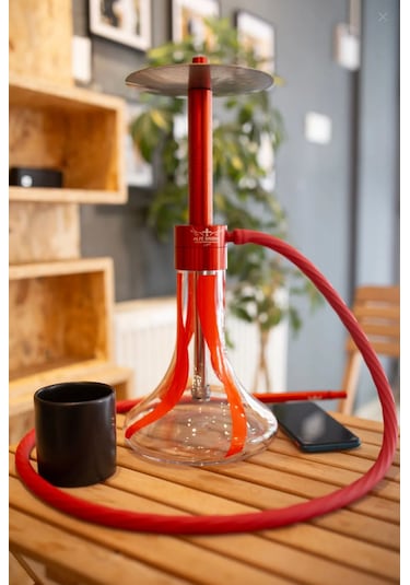Alfeshisha F1 Siyah Kırmızı Performans Nargile Takımı