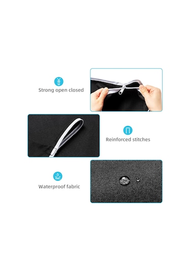 Cbtx Banyo Çamaşır Saklama Çantası Duvara Montaj Asılı Giyim Organizatör Siyah Diğer