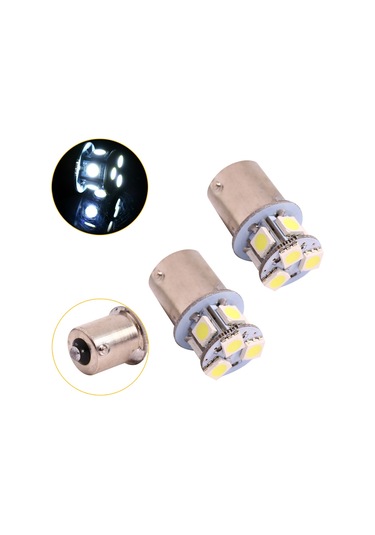 Reedark 8 Led Beyaz Araba Fren Lambası Ba15s 1156 5050 Smd - Hızlı Tepki, Enerji Tasarruflu, 2 Adet Paket