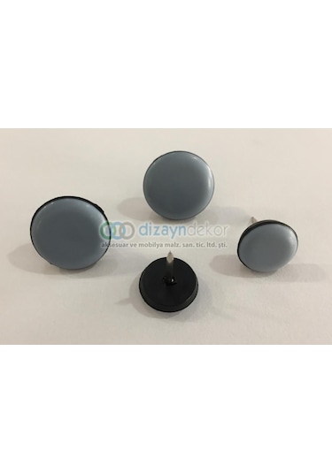 Sandalye Koltuk Keçesi Teflon Plastik Çivili 19 Mm.-8 Adet