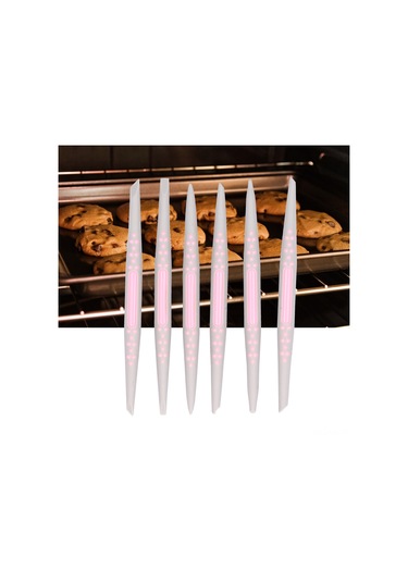 Vkemall 6 Adet Gıda Grubu Plastik Fondant Kalıp Seti - Pasta Dekorasyonu, Şeker Hamuru Ve Kila Oluşturma Aracı Diğer