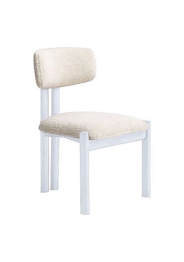 Espoo İskandinav Ahşap Bohem Sandalye Beyaz - Beyaz