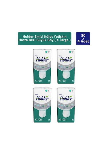 Holder Emici Külot Yetişkin Hasta Bezi Büyük Boy XL 4 x 30'lu