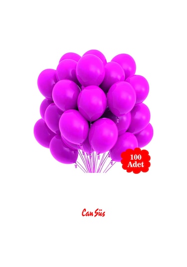 Pastel Balon 12 İnç 100'lü Fuşya