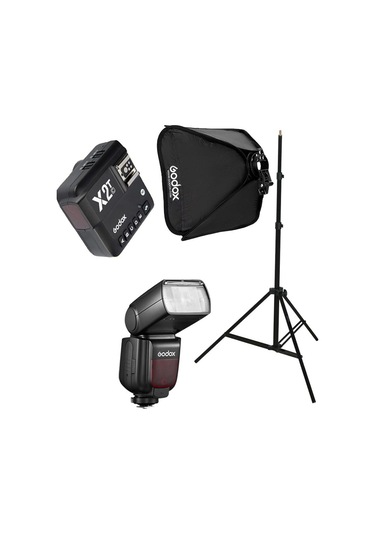 Godox Tt685ıı-c Canon Flaş Full Set - X2t-c + 50x50 Softbox