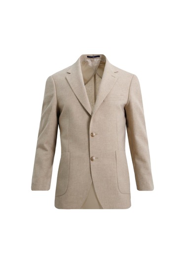 Uki Bej Mono Yaka Klasik Ceket Bej