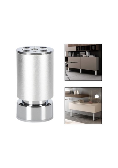 Suntek Magideal Kanepe Ayakları Sağlam Alüminyum Gümüş-6cm