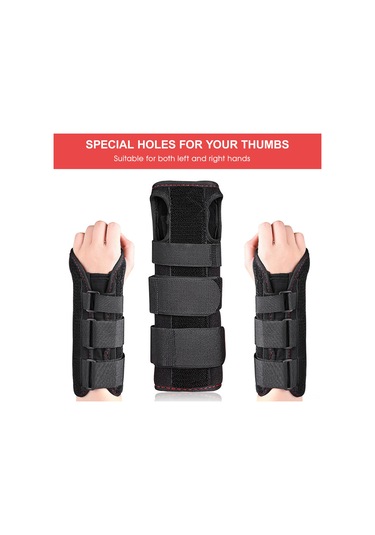 Xindoker El Bileği Tutan Kalkan: Yara, Kırık Ve Çarpık İçin Alüminyum Levha Ve Konforlu Kumaş, 23x10.5cm, 1 Adet