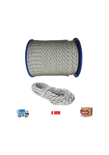 Ipek Iskota Halat 4Mm - Gemici Halatı - Salıncak Ipi 50 M