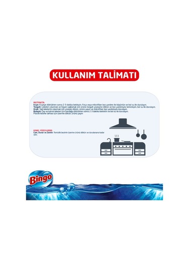Bingo Oksijen Derinlemesine Hijyen Klorsuz Çamaşır Suyu 6 x 750 ML