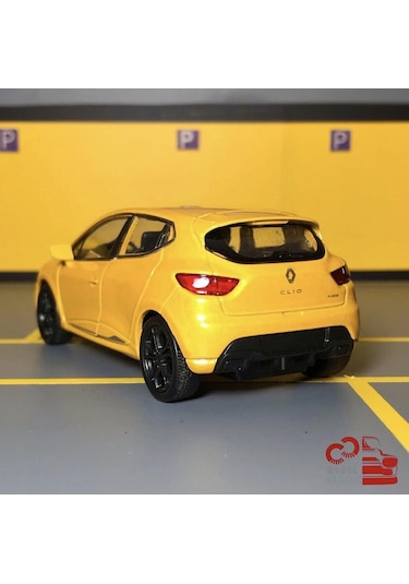 Renault Clio Rs 1/36 Ölçek Çek Bırak Diecast Metal Model Araba Oyuncak