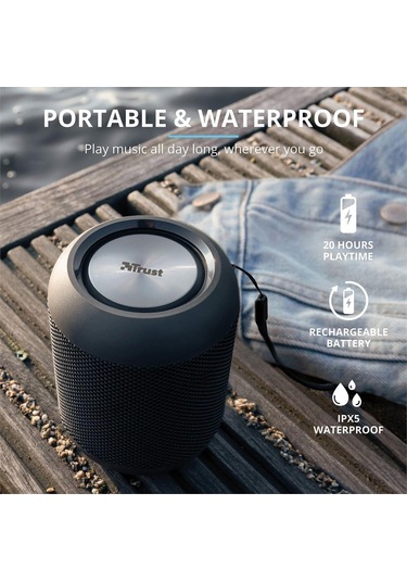 Trust 23549 Rokko IPX5 Suya Dayanıklı Bluetooth Hoparlör