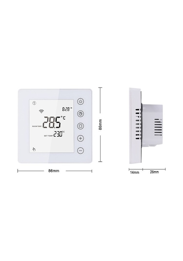 Flybuy 3a Smartlife App İle Wifi Termostat - Su Ve Gaz Isıtma Termostatı