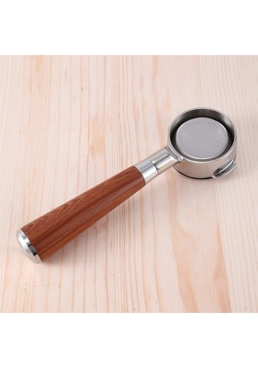 Metabagua 58mm Çift Kulak Kahve Makinesi Filtre Tutucu E61 Ahşap Saplı Stil F İle Dipsiz Portafilter Ve72md Kelebek