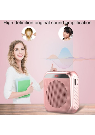 8w Ses Amplifikatörü Megafon Taşınabilir 2200ma Şarj Edilebilir Ses Hoparlörü Öğretmenler Tur Rehberi İçin Mikrofonlu Hoparlör