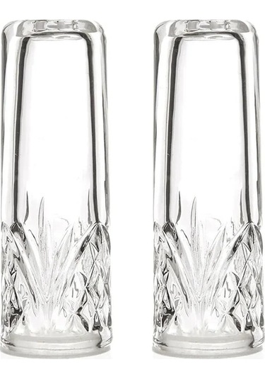 Periboia 2li Akrilik Tuzluk Biberlik Seti - Şeffaf Tuzluk Cam D Çok Renkli