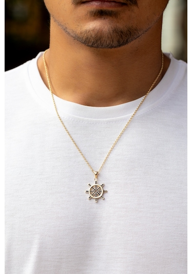 Cenova Kuyumculuk 14 Ayar Altın Dümen Erkek Kolyesi