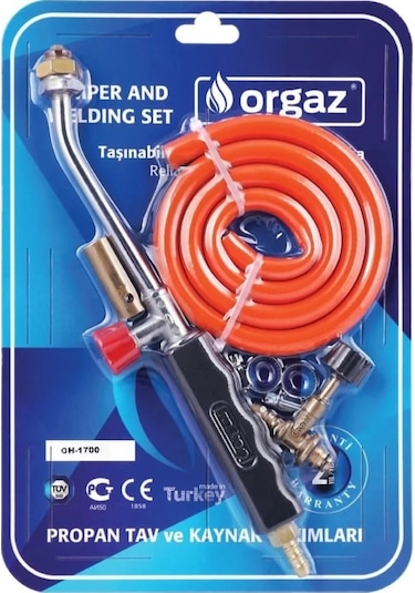 Orgaz Hortumlu Şaloma Takım 17mm Başlık Oh-1700 Siyah