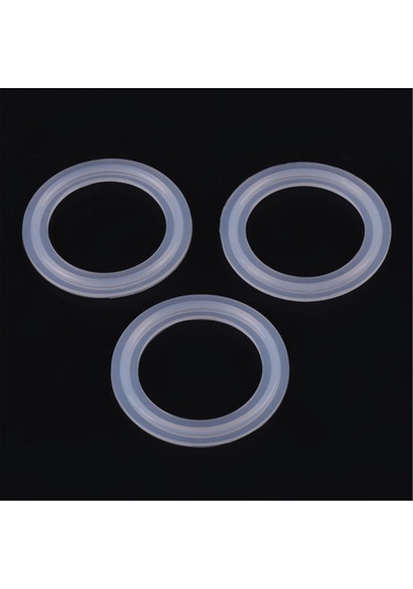 Shineyee 10 Adet 1.5" Gıda Grubu Silikon Manset, 50.5mm Dış Çaplı Sağlıkta Uygun Paslanmaz Çelik Boru Fittingleri İçin Hermetik Kapama