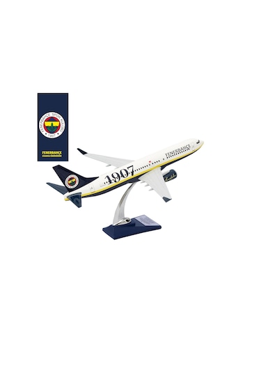 Zekupp Boeing 737-800 1/100 Ölçek Fenerbahçe Lisanslı Klasik Tasarım Maket Uçak Uck0193