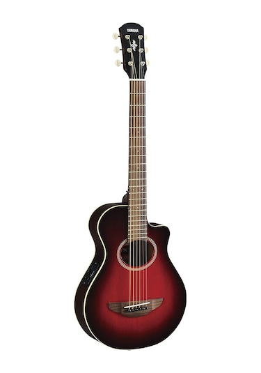 Yamaha Apxt2drb Elektro Akustik Gitar Dark Red Burst