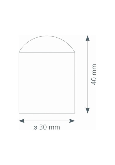 Canex Yer Kapı Tamponu Kauçuklu Yuvarlak Alüminyum 5 Adet
