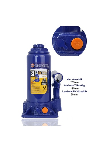 Murcell Hidrolik Şişe Kriko 8 Ton