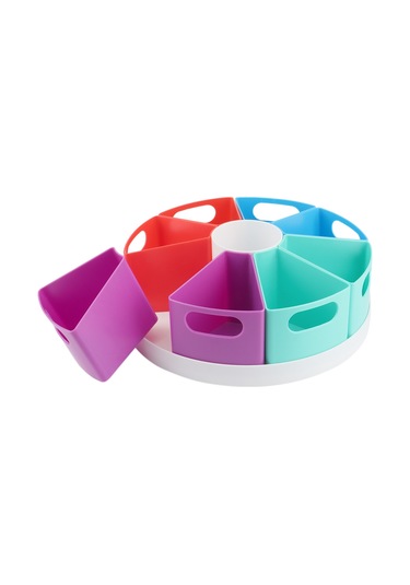 Anjiexun 360 Derece Dönebilen Masaüstü Kırtasiye Kutusu, Kozmetik Saklama Kutusu Diğer