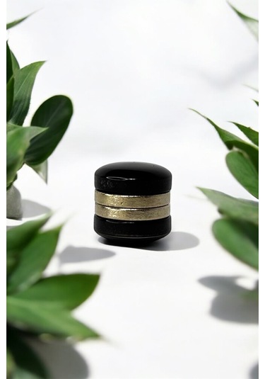 Eşarp Ve Şal Mıknatısı Parlak Siyah - Başörtü Tutucu Kadın Tesettür Aksesuar Mıknatıs Siyah