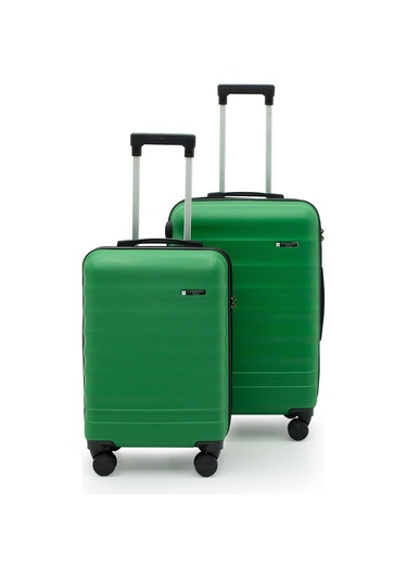 Babil Lüx 2'li Abs Valiz Seti Orta & Küçük - Yeşil