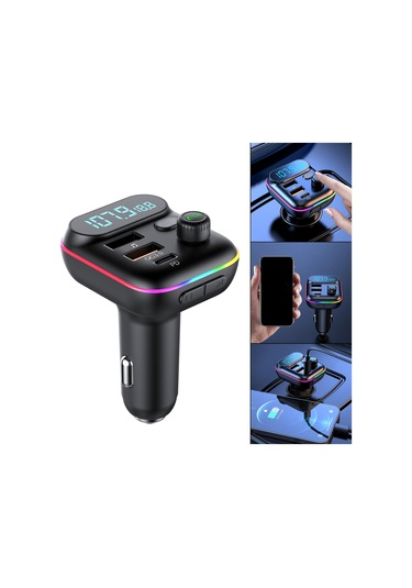 Suntek Araç Ses Adaptörü Tip C Pd20w Usb Qc3.0 U Disk Oynatma