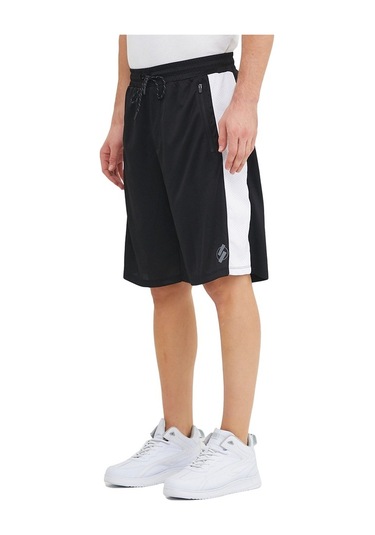Adams Erkek Polyester Siyah Spor Antrenman Şortu