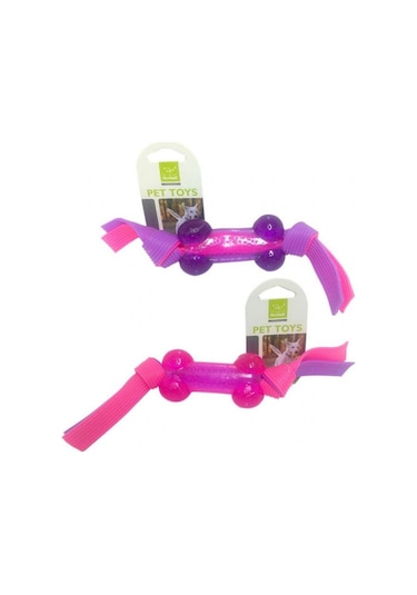 Nunbell 21.5 CM Plastik İpli Kemik Köpek Oyuncağı