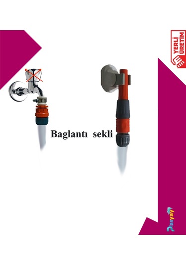 Plasyay Ayarlı Lans Başlık Ve Hortum Bağlantı Takımı