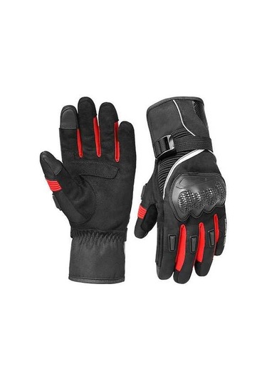 Novahub Kışlık Su Geçirmez Motosiklet Eldiveni - Sıcak Tutan Polyester Mikrofiber Eldiven