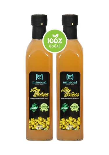 Alıç Sirkesi 2x500 Ml %100 Katkısız Doğal Şekersiz Koruyucu Içermez