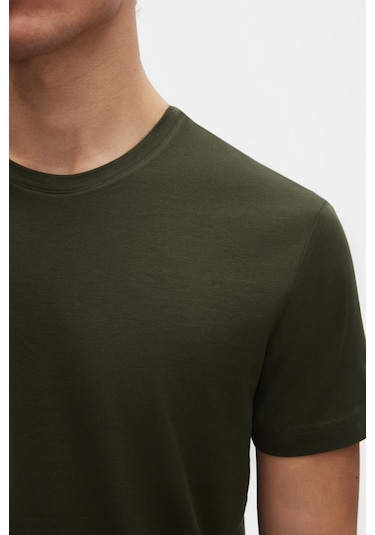 D's Damat Ds Damat Relaxed Fit Haki %100 Pamuk T-shirt 6hc14ort02005 Haki