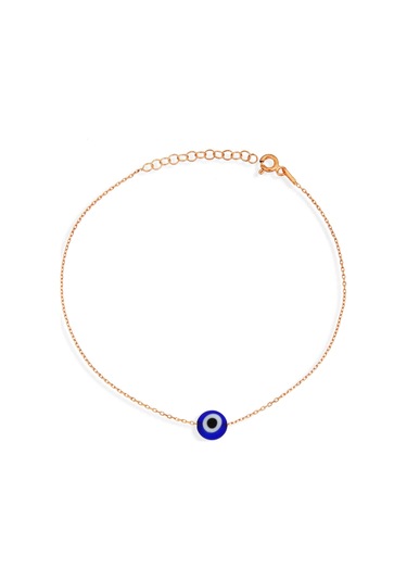 Argentum Concept Nazar Bocuklu 925 Ayar Gümüş Rose Halhal - H000501 Pembe