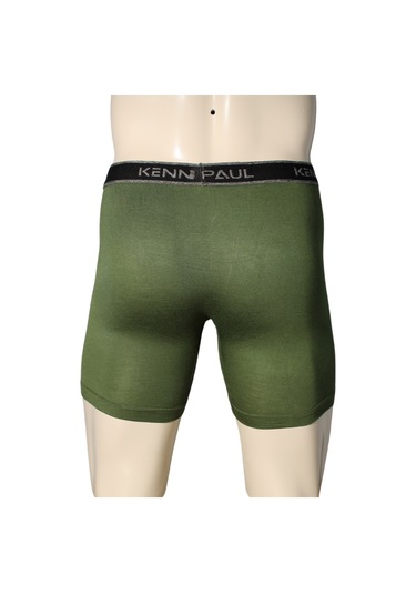 Kennpaul Bambu Uzun Paçalı Sporcu Boxer - Haki, Nefes Alır, Konforlu Haki