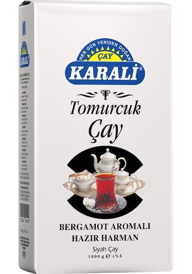 Karali Tomurcuk Bergamot Aromalı Siyah Dökme Çay 1 KG