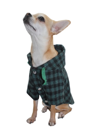 Pawstar Haki Ekose Oduncu Kedi Köpek Gömleği