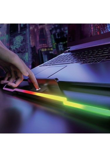 Çift Fanlı 9-17'' Uyumlu Rgb Gaming Laptop Soğutucu Cooling Pad Ayarlanabilir Notebook Altlığı