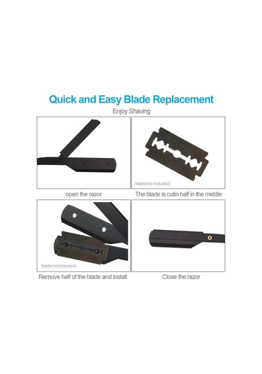 Gajeena Paslanmaz Çelik Erkek Tıraş Bıçağı - Şık Gül Ağacı Sapı İle Hediyelik Şarjsız