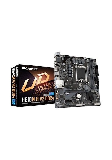 Gigabyte H610M H V2 DDR4 Intel H610 3200 MHz DDR4 Soket 1700 mATX Anakart