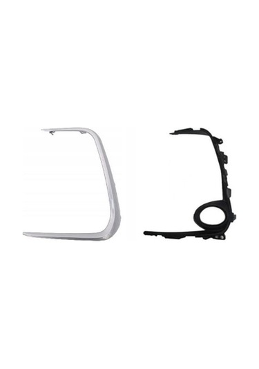 Toyota Corolla- E210- 19/25 Sis Lamba Kapağı Sol Sis Delikli Gri İç Dış Set 2 Parça
