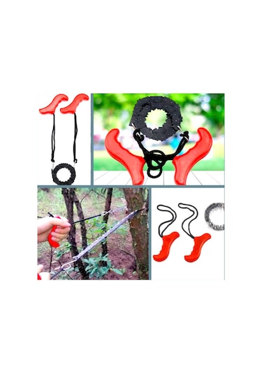 Omeniv Pratik Güçlü Testere El Testeresi Kamp Outdoor Karavan Turuncu