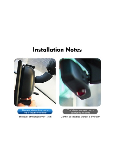 Dikiz Aynası Telefon Tutacağı Esnek Araç Telefonu Tutacağı Tip 1 Siyah