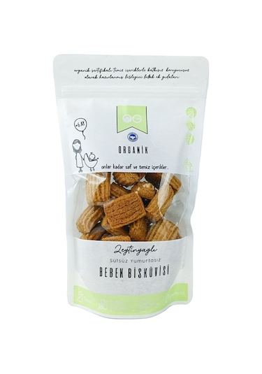 Og Natural Organik Zeytinyağlı Bebek Bisküvisi 300 G 6 Ay