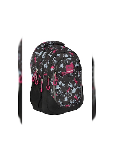 Greyhound 4 Bölmeli Geniş Okul/sırt Çantası Spor Çantası Günlük Çanta 2053 Pembe 4 Gözlü Çanta Desenli