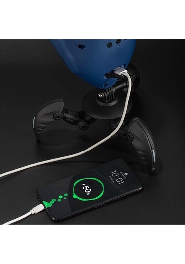 Szypzstore Led Yıldız Projeksiyon Lambası Projektör Etkileşimli Atmosfer Gece Lambası Uzay Adamı Yatak Odası Masaüstü Dekor Çocuk Hediye Mavi S4jxrg Beyaz